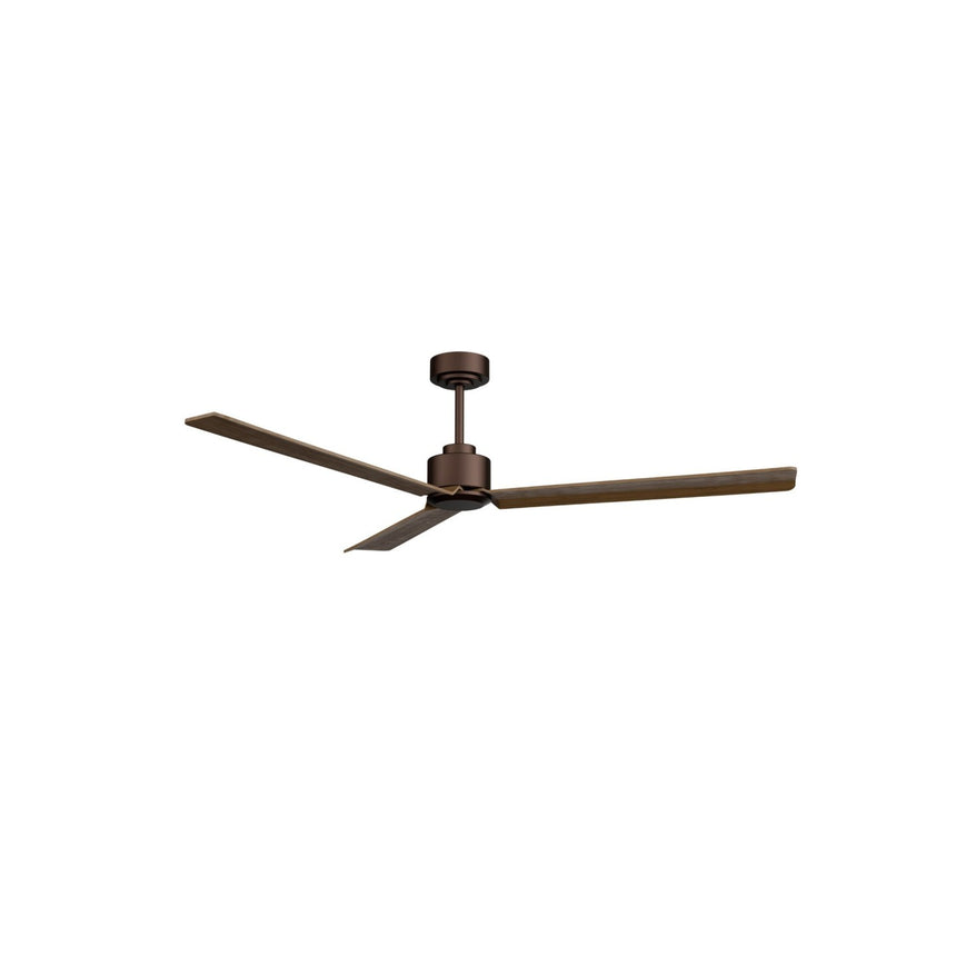 Ventilador de techo Sulion Anne 160cm marrón óxido y madera oscura motor DC