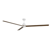 Ventilador de techo con luz Sulion Anne 220cm LED blanco y madera oscura motor DC CCT