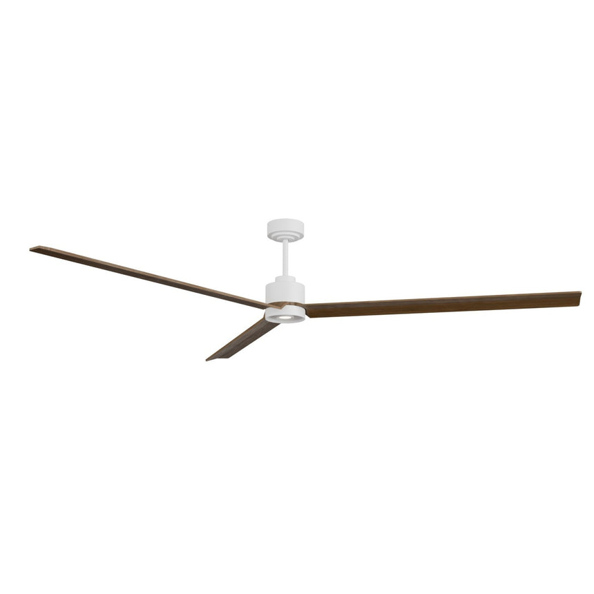 Ventilador de techo con luz Sulion Anne 220cm LED blanco y madera oscura motor DC CCT