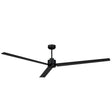Ventilador de techo con luz Sulion Anne 220cm LED negro motor DC CCT regulable