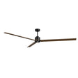 Ventilador de techo con luz Sulion Anne 220cm LED negro y madera oscura motor DC CCT
