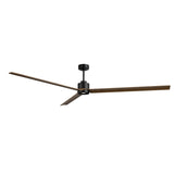 Ventilador de techo con luz Sulion Anne 220cm LED negro y madera oscura motor DC CCT