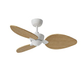 Ventilador de techo con luz Sulion Alma 100cm LED blanco y madera clara motor DC CCT