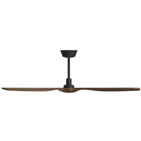 Ventilador de techo Sulion Balcony Neo 142cm negro y madera oscura motor DC
