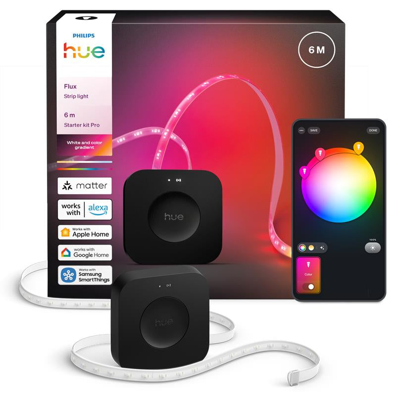 Philips Hue White and Color Ambiance Tira LED flux blanco RGBW 24W 2000lm 310361100