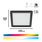 WiZ White and Color Ambiance Plafón Negro RGBW 12W 1600lm 0169077942 - vista alternativa | Philips