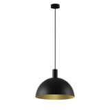 ACB Tiga Lámpara de techo colgante 3707/25 Negro Texturado/Oro Técnico, LED E27 15W, C3707080NO