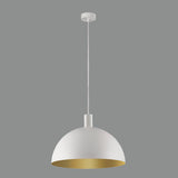 ACB Tiga Lámpara de techo colgante 3707/35 Blanco Texturado/Oro Técnico, LED E27 15W, C3707180BOT