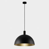 ACB Tiga Lámpara de techo colgante 3707/35 Negro texturado/Oro Técnico, LED E27 15W, C3707180NOT