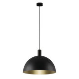 ACB Tiga Lámpara de techo colgante 3707/35 Negro texturado/Oro Técnico, LED E27 15W, C3707180NOT