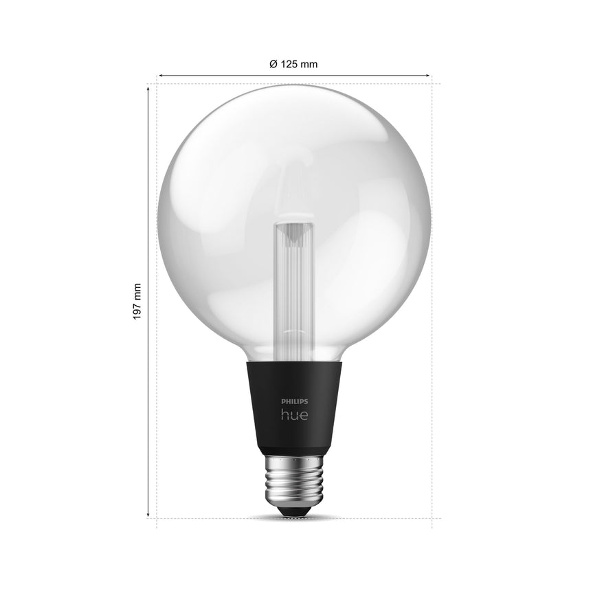 Philips Hue White and Color Ambiance Bombilla globo Lightguide RGBW E27 6,8W 8720169311954 - imagen 9