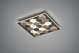 Aplique de pared Trio Cifavo 2000-4000K regulable 55x55cm 40W negro mate — ref. 245410132 (4)