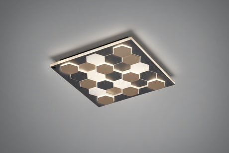 Aplique de pared Trio Cifavo 2000-4000K regulable 55x55cm 40W negro mate — ref. 245410132 (4)