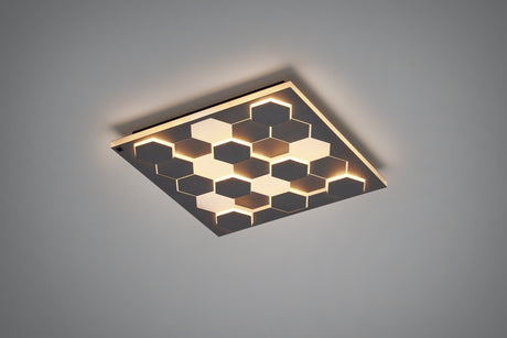 Aplique de pared Trio Cifavo 2000-4000K regulable 55x55cm 40W negro mate — ref. 245410132 (2)