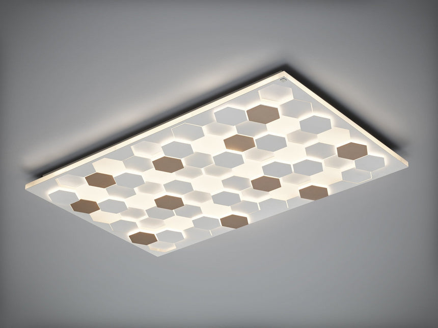 Aplique de pared Trio Cifavo 2000-4000K regulable 115x70cm 66W blanco mate — ref. 245490131 (4)
