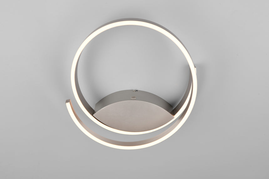 aplique de pared Trio Cinardi níquel mate TRI246110107 - vista 9