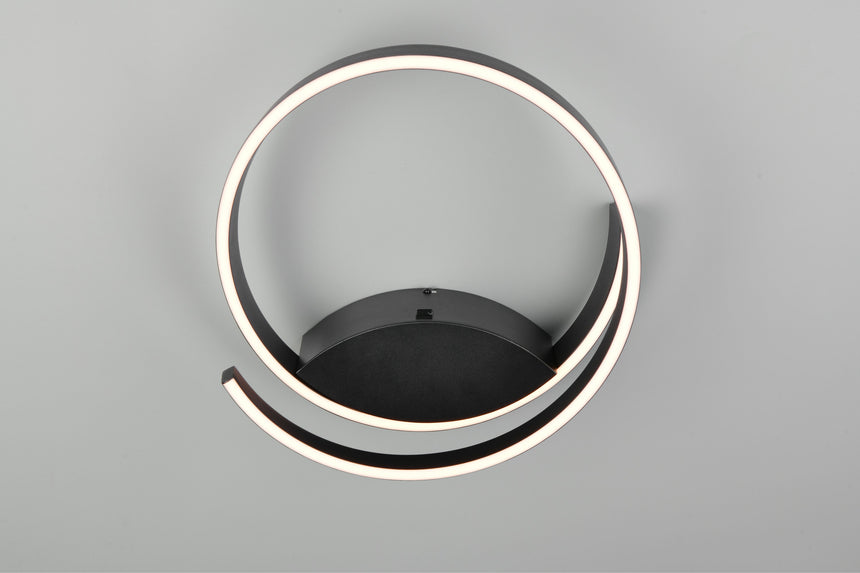 aplique de pared Trio Cinardi negro mate TRI246110132 - vista 9