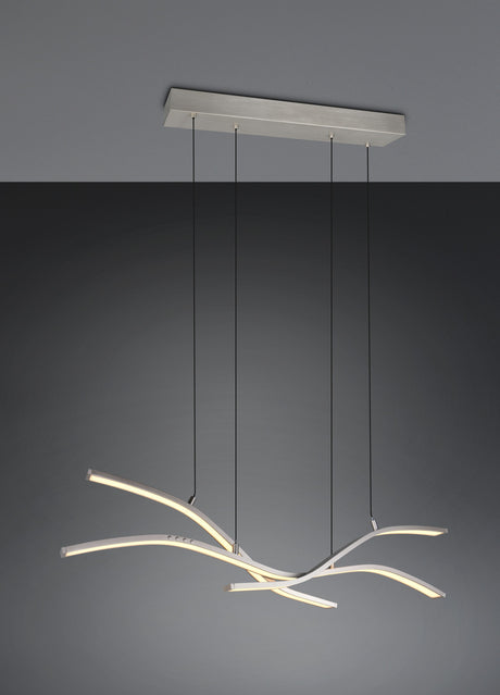 lámpara colgante Trio Spider níquel mate TRI332810307 - vista 7