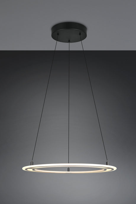 lámpara colgante Trio Cromer negro mate TRI332910132 - vista 7