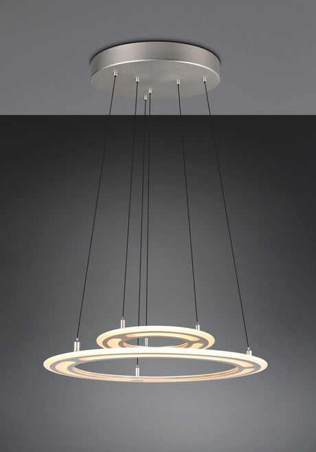 lámpara colgante Trio Cromer níquel mate TRI332910207 - vista 7