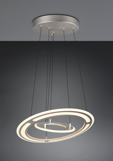 lámpara colgante Trio Cromer níquel mate TRI332910207 - vista 8