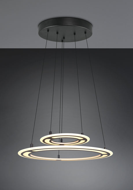 lámpara colgante Trio Cromer negro mate TRI332910232 - vista 7