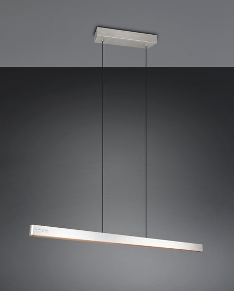 lámpara colgante Trio Donegal níquel mate TRI333310207 - vista 6