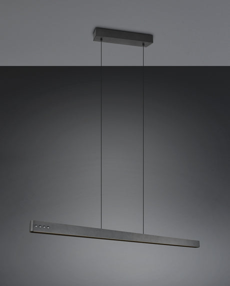 lámpara colgante Trio Donegal negro mate TRI333310232 - vista 6