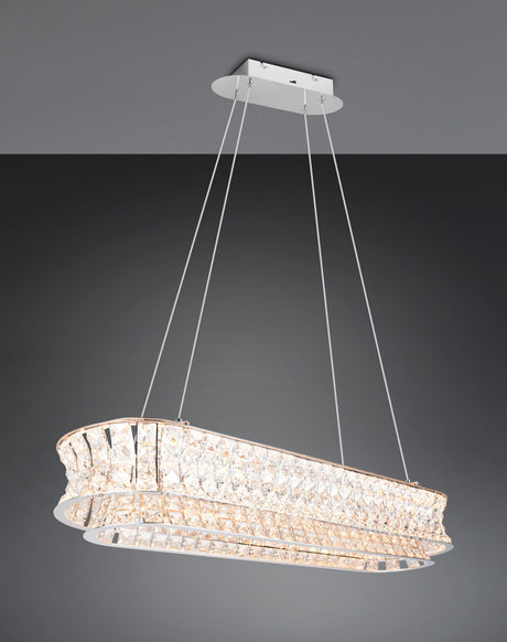 lámpara colgante Trio Zevion dorado mate TRI334710106 - ambiente