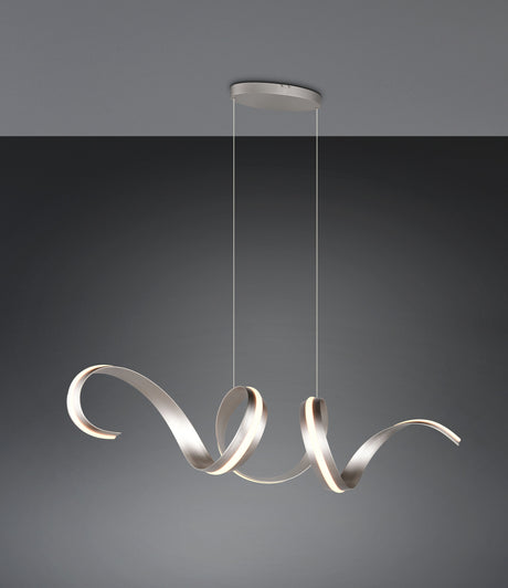 lámpara colgante Trio Cisenna níquel mate TRI336119107 - vista 7