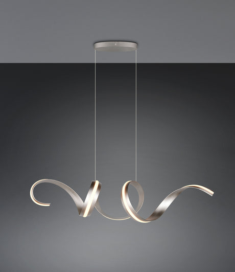 lámpara colgante Trio Cisenna níquel mate TRI336119107 - vista 8