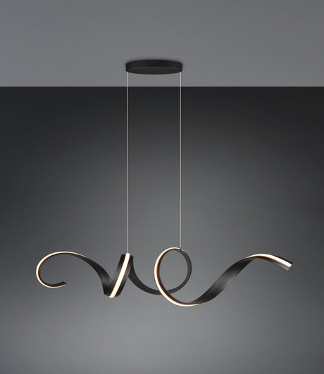 lámpara colgante Trio Cisenna negro mate TRI336119132 - vista 8