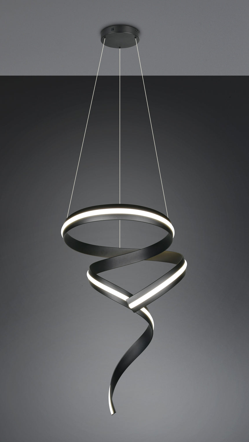 lámpara colgante Trio Cisenna negro mate TRI336130132 - vista 10