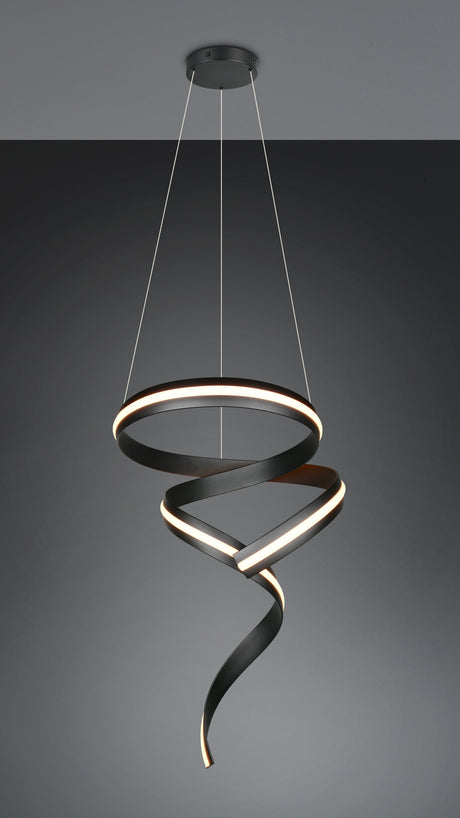 lámpara colgante Trio Cisenna negro mate TRI336130132 - vista 7