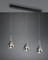 lámpara colgante Trio Cipera estera negra 100cm TRI345010332 - detalle