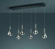 lámpara colgante Trio Cipera estera negra 155cm TRI345010632 - detalle