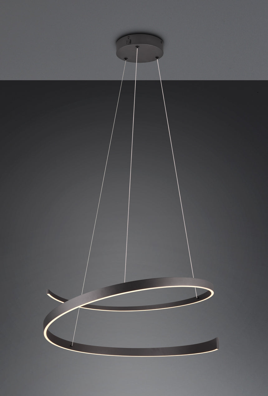 lámpara colgante Trio Cinardi negro mate TRI346110132 - vista 10