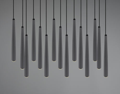 lámpara colgante Trio Cala estera negra 100cm TRI354811532 - vista 9