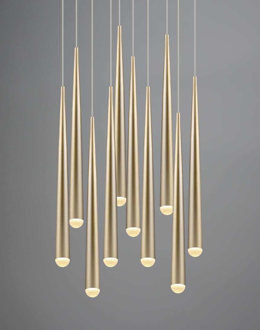 lámpara colgante Trio Cala oro Ø30cm TRI354831079 - vista 9