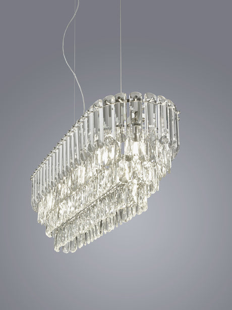 lámpara colgante Trio Malizia cromo 96cm TRI367601006 - ambiente