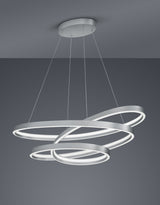 lámpara colgante Trio Ciola níquel mate 115cm TRI377210107 - detalle