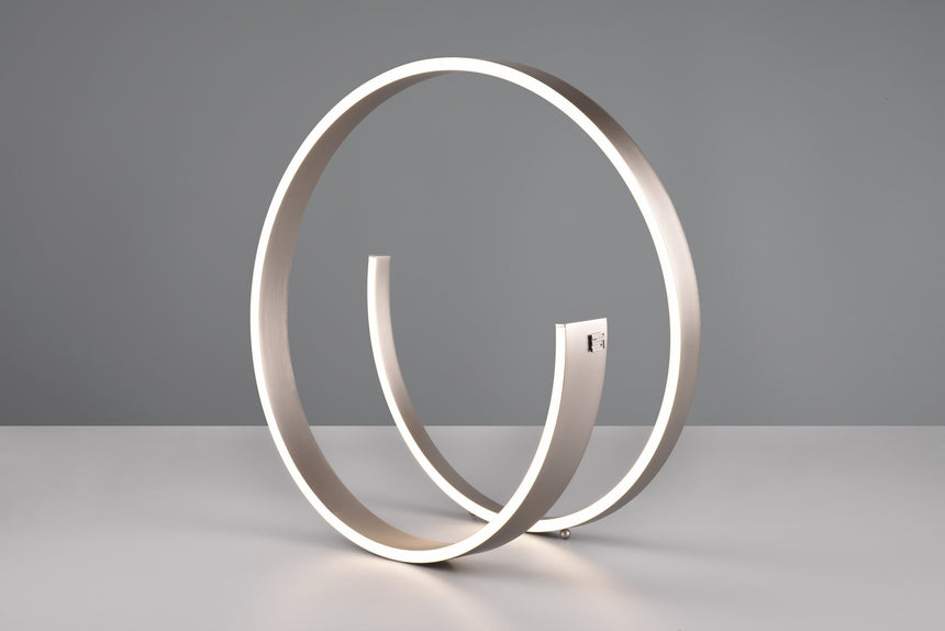 lámpara de sobremesa Trio Cinardi níquel mate TRI546110107 - ambiente