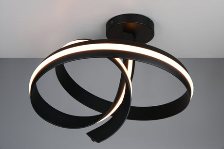 plafón de techo Trio Cisenna negro mate TRI636110132 - ambiente