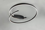plafón de techo Trio Cinardi estera negra Ø75,5cm TRI646110132 - vista 5