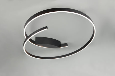 plafón de techo Trio Cinardi estera negra Ø75,5cm TRI646110132 - vista 5