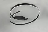 plafón de techo Trio Cinardi estera negra Ø75,5cm TRI646110132 - vista 6