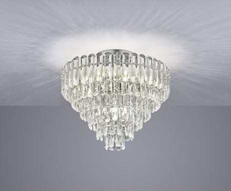 plafón de techo Trio Malizia cromo Ø58cm TRI667601206 - lateral