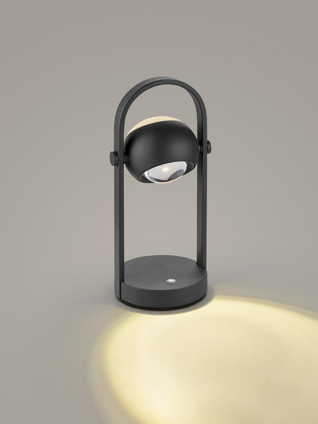 espejo Trio Cannon negro mate TRIMR54440132 - lateral