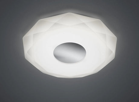 Trio Lighting Lámpara de techo Plafón blanco y colores 33W 40W TRIO658914001
