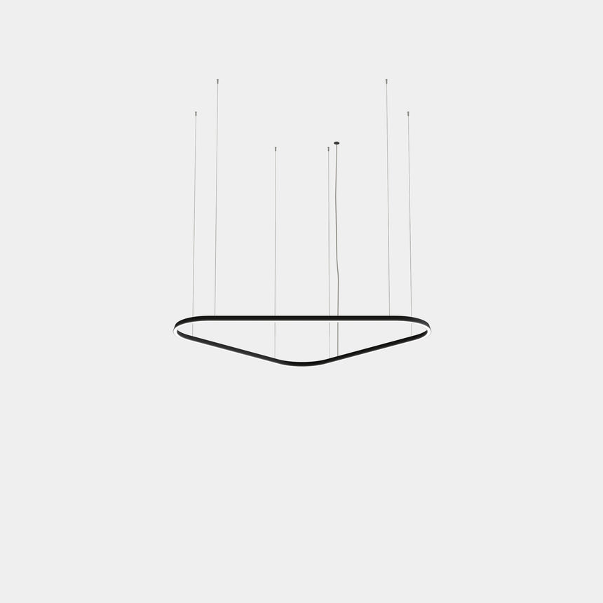 Lámpara de techo colgante LedsC4 Geometric Triangular Mini grande LED 160cm TS6X-00X9AZRUEF